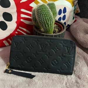 Louis Vuitton Zippy Wallet Monogram Empreinte Black